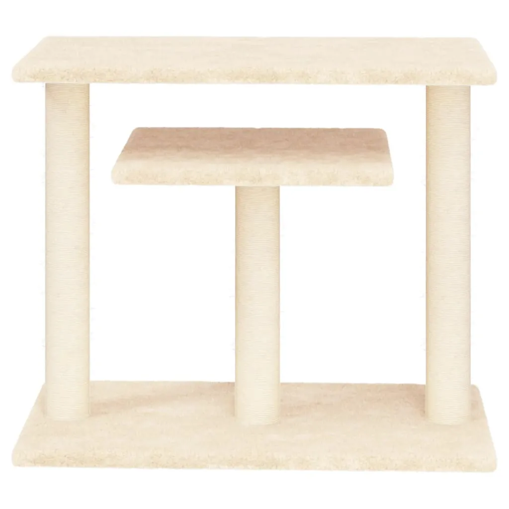 drapak-dla-kota-z-platforma-kremowy-625-cm-stan-nowy