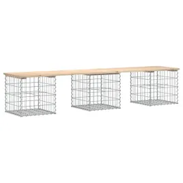 lawka-ogrodowa-z-gabionem-203x44x42-cm-lite-drewno-sosnowe