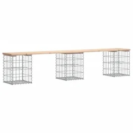 lawka-ogrodowa-z-gabionem-203x31x42-cm-drewno-sosnowe