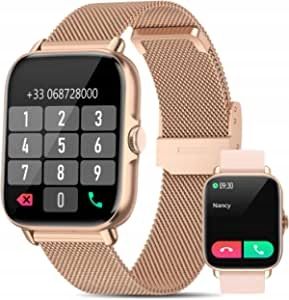﻿Smartwatch Zegarek Fitness Damski Bluetooth Różowy