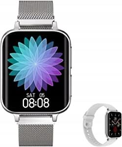 Smartwatch zegarek sportowy wodoodporny srebrny