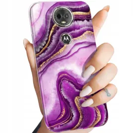 etui-do-motorola-moto-e5-plus-wzory-rozowy-marmur