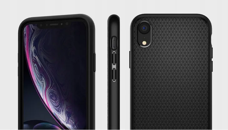 plecki-spigen-do-apple-iphone-xr-czarny-motyw-przewodni-geometryczny