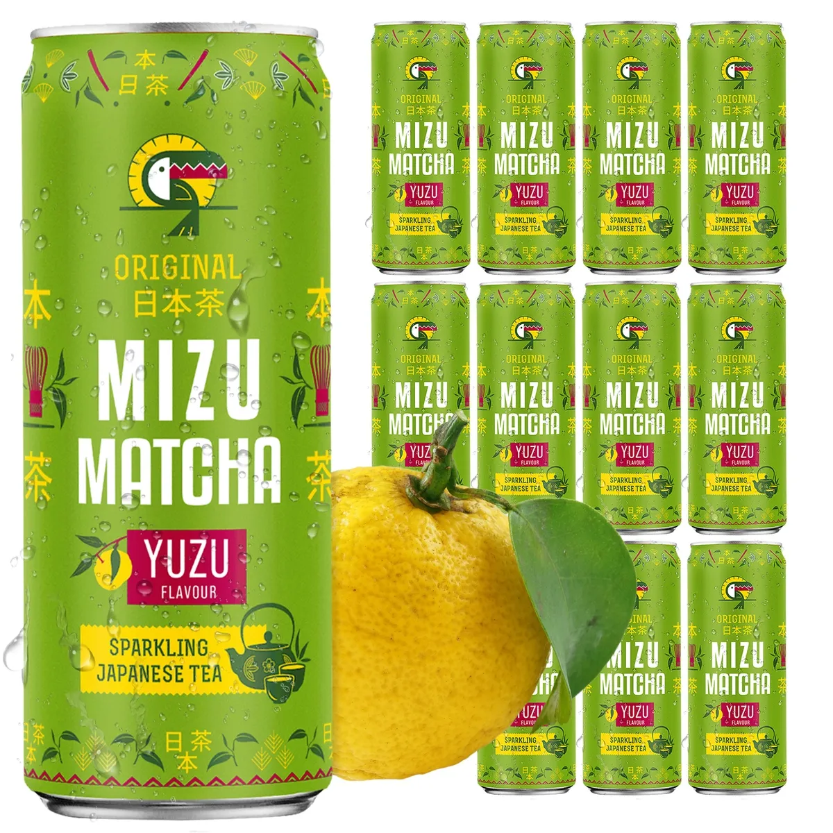 Zestaw Napój Yerba Mate Mizu Matcha Yuzu 12x 330ml