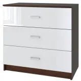 komoda-3s-basic-80x77x40cm-wenge-bialy-polysk