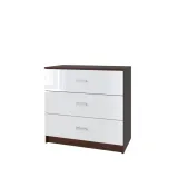 komoda-3s-basic-80x77x40cm-wenge-bialy-polysk