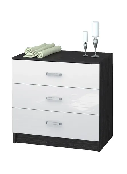 komoda-3s-basic-80x77x40cm-wenge-bialy-polysk