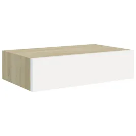 polka-scienna-z-szuflada-dab-i-biel-40x235x10cm-mdf