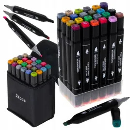 markery-mazaki-pisaki-dwustronne-alkoholowe-permanentne-24-szt-etui-podstaw