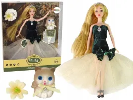 lalka-modowa-dla-dzieci-emily-30cm-blondynka-zielona-suknia-kwiat-kotek