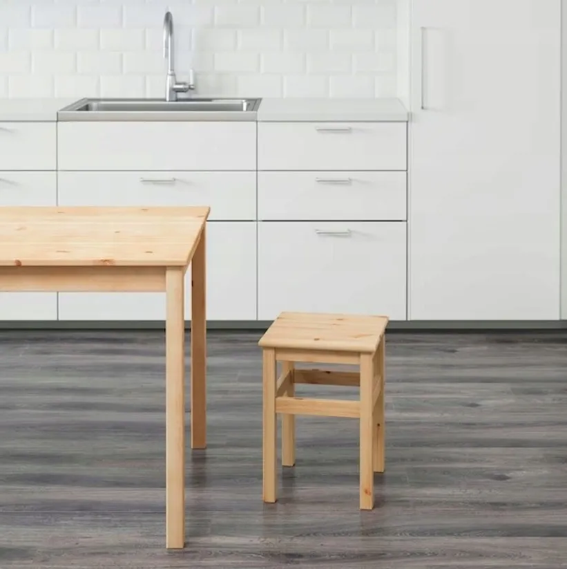 ikea-oddvar-taboret-stolek-drewno-45-cm-stan-nowy