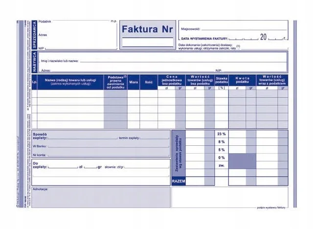 faktura-wielokopia-100-3e-stan-opakowania-oryginalne