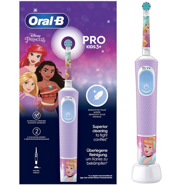 Фото - Електрична зубна щітка Oral-B ﻿Szczoteczka elektryczna  Vitality Pro 103 Księżniczki 