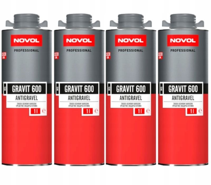 NOVOL GRAVIT 600 BARANEK DO KAROSERII SZARY 4L - ERLI.pl