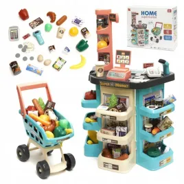 sklep-supermarket-kasa-fiskalna-wozek-zakupowy-akcesoria-zestaw-47-el