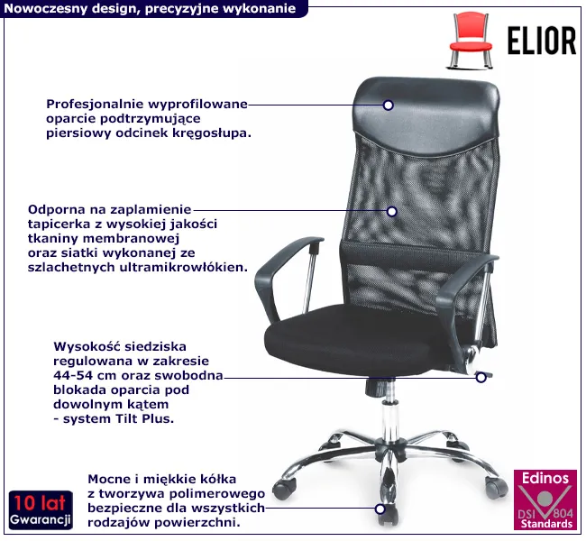 czarny-ergonomiczny-fotel-obrotowy-vespan-stan-nowy