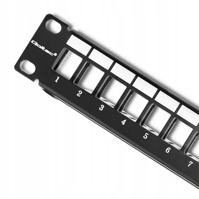 qoltec-patch-panel-rack-or-24-porty-or-utp-blank-or-czarny