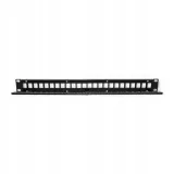 qoltec-patch-panel-rack-or-24-porty-or-utp-blank-or-czarny-waga-z-opakowaniem-0-15-kg