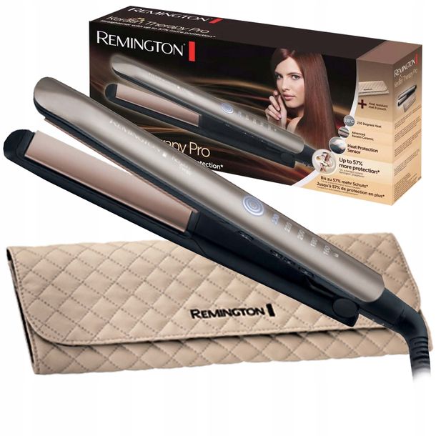 REMINGTON S8590 PROSTOWNICA Keratin Pro Czujnik temperatury-Zdjęcie-0