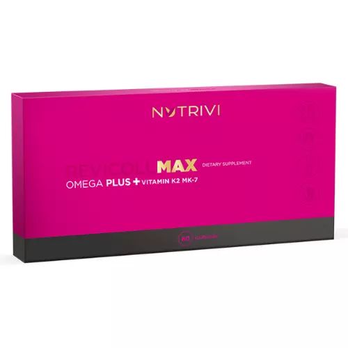 Фото - Вітаміни й мінерали Max ﻿NUTRIVI Suplement diety Revicoll  Omega Plus 60 kapsułek 