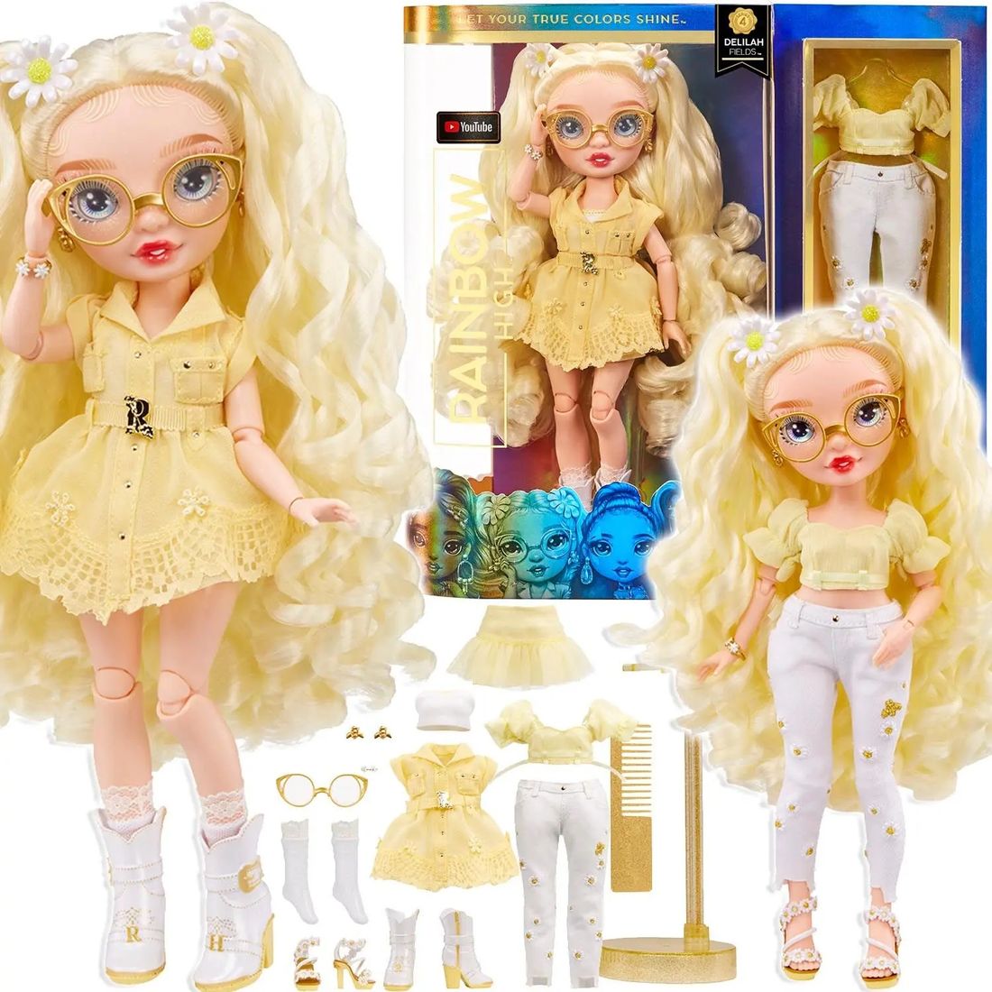 Rainbow High LALKA DELILAH FIELDS AKCESORIA 578307 ERLI.pl