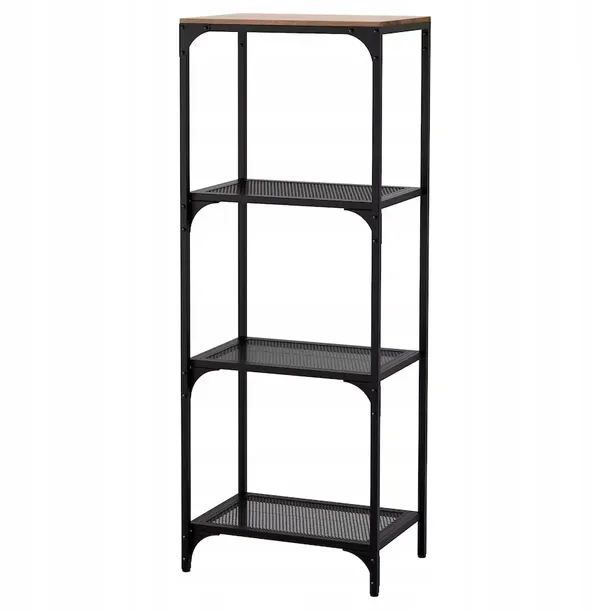 IKEA FJALLBO Regał czarny 51x136 cm – 160219527 - ERLI.pl