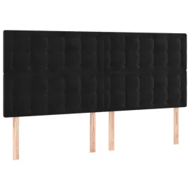 zaglowki-do-lozka-4-szt-czarny-100x5x78-88-cm-aksamitny