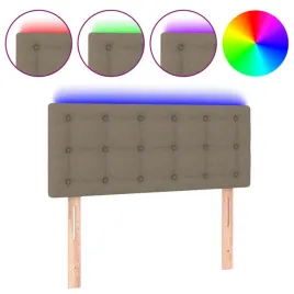 zaglowek-do-lozka-z-led-taupe-100x5x78-88-cm-tkanina