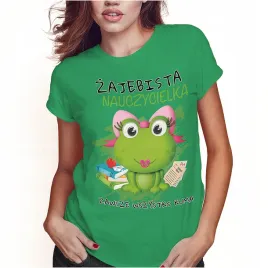 koszulka-damska-dzien-nauczyciela-zajebista-nauczycielka-xxl-super-jakosc