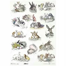 papier-ryzowy-do-decoupage-a3-itd-1008l-wielkanoc-zajaczki