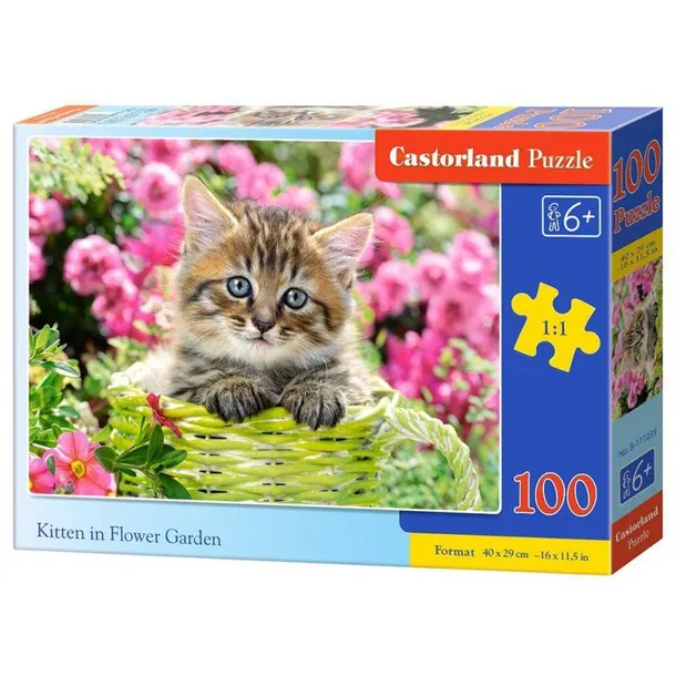 puzzle-100-kitten-in-garden