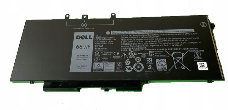 ORYGINALNA BATERIA DELL LATITUDE 5480 5490 5580 5590 GJKNX 68WH PROD. 2024