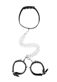 bonded-leather-collar-with-hand-cuffs