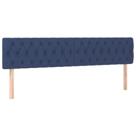 zaglowki-do-lozka-2-szt-niebieskie-100x7x78-88-cm-tkanina