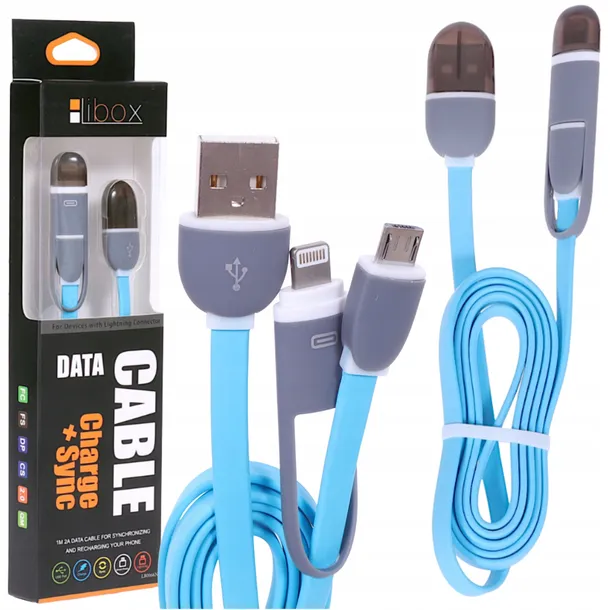 kabel-usb-lightning-micro-usb-niebieski-przewod-2a-1m-libox