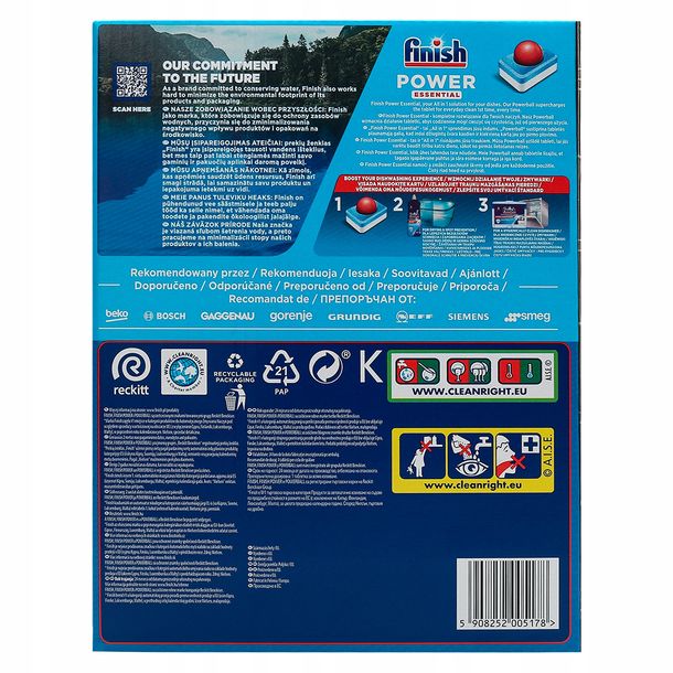 FINISH Zestaw XXL do Zmywarki Tabletki Sól Nabłyszczacz Czyścik ...