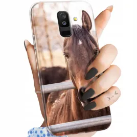 etui-do-samsung-galaxy-a6-2018-wzory-konie-kuce