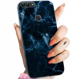 etui-do-huawei-p-smart-wzory-granatowe-obudowa-pokrowiec-case
