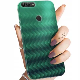 etui-do-huawei-p-smart-wzory-zielone-grassy-green-obudowa-pokrowiec-case