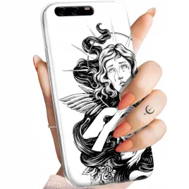 etui-do-huawei-p10-wzory-aniol-aniolek-kupidyn