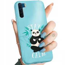 etui-do-oppo-a91-wzory-panda-bambus-pandy-obudowa-pokrowiec-case