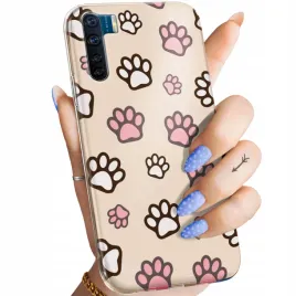 etui-do-oppo-a91-wzory-lapki-slady-lapa-stopa-obudowa-pokrowiec-case