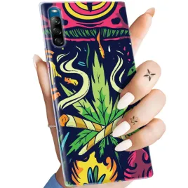 etui-do-sony-xperia-l4-wzory-ganja-marihuana-ziolo