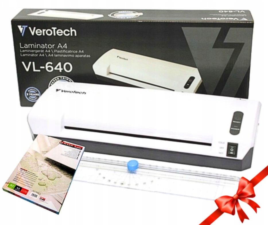 LAMINATOR VEROTECH WYDAJNY SZYBKI DO BIURA NAJWYŻSZA JAKOŚĆ SPRZĘTU
