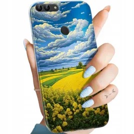 etui-do-huawei-p-smart-wzory-chmury-niebo-blekit-obudowa-pokrowiec-case