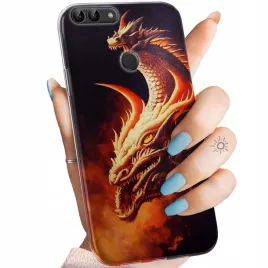 etui-do-huawei-p-smart-wzory-smoki-dragon-taniec-smokow-obudowa-pokrowiec