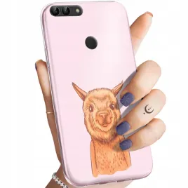 etui-do-huawei-p-smart-wzory-lama-alpaka-andy-obudowa-pokrowiec-case