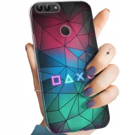 etui-do-huawei-p-smart-wzory-dla-gracza-gracz-gamer-game-over-obudowa-case