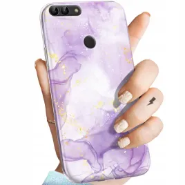 etui-do-huawei-p-smart-wzory-fioletowe-fiolet-ksztalty-obudowa-pokrowiec
