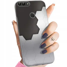 etui-do-huawei-p-smart-wzory-szare-metallic-grey-obudowa-pokrowiec-case
